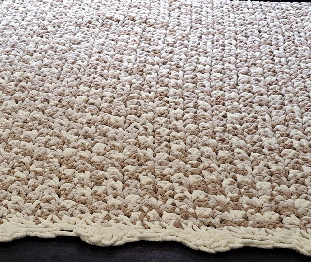 New Handmade Chenille Bedspread/Blanket/Throw  Size 65